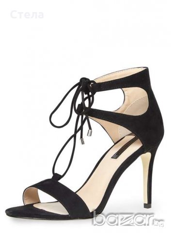 DOROTHY PERKINS елегантни дамски сандали, нови, с кутия, черни, снимка 1 - Сандали - 18642991