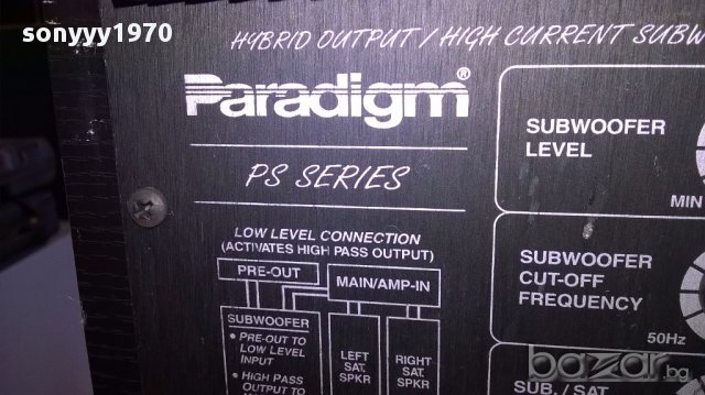 Paradigm ps series power subwoofer made in canada 52/42/42см-англия, снимка 5 - Ресийвъри, усилватели, смесителни пултове - 14450460