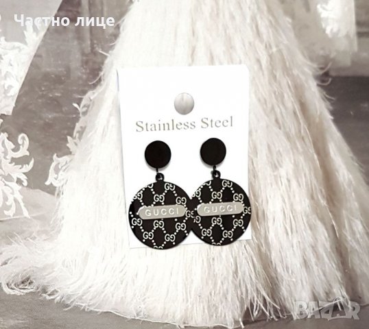 Обеци от медицинска стомана , снимка 3 - Обеци - 23844676