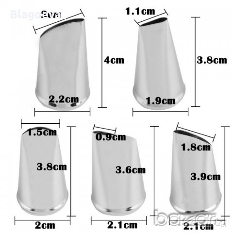 Накрайници за пош за шприцоване на розички, снимка 2 - Форми - 20630683