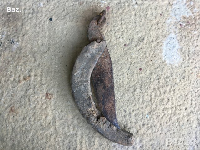  Автентичен старовремски нож за дране, снимка 6 - Антикварни и старинни предмети - 23865332