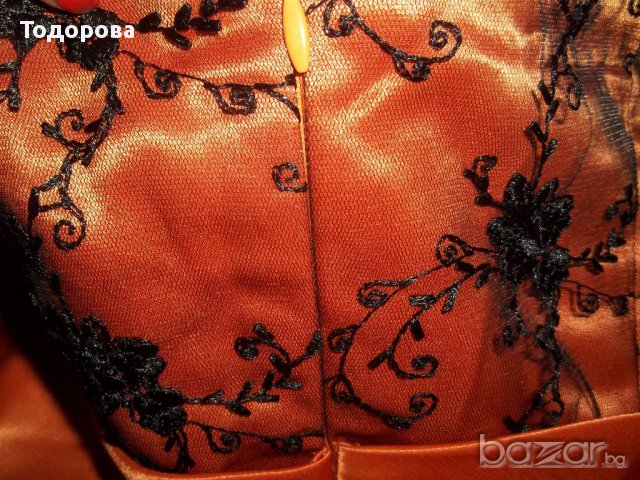 Официална дълга дамска дълга рокля бюстие със шлейф №  Л, снимка 2 - Рокли - 14572109