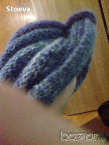 Ръчно плетена шапка тюрбан и шал, снимка 4 - Шапки - 13393097