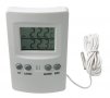 Дигитален термометър външна и вътрешна температура, снимка 1