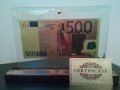 Сувенири 10 евро златни банкноти + сертфикат подарък, снимка 14