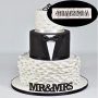 MR&MRS пластмасов резец форма с надпис за сватба сватбена бисквитки тесто фондан украса торта и др