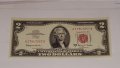 $ 2 Dollars 1963-A Red Seal Note AU-UNC