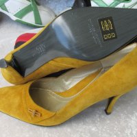НОВИ луксозни дамски обувки CHARLES JOURDAN, 35- 36, 3х 100% естествена кожа отвън, отвътре и отдолу, снимка 3 - Дамски обувки на ток - 21680308