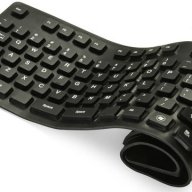 0081 Силиконова клавиатура сгъваема черна, снимка 2 - Друга електроника - 17485504