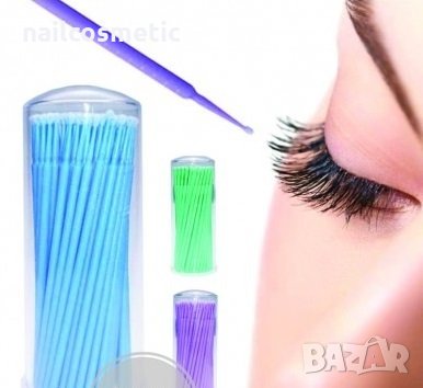 Четки с микрофибър за мигли/снопчета, снимка 1