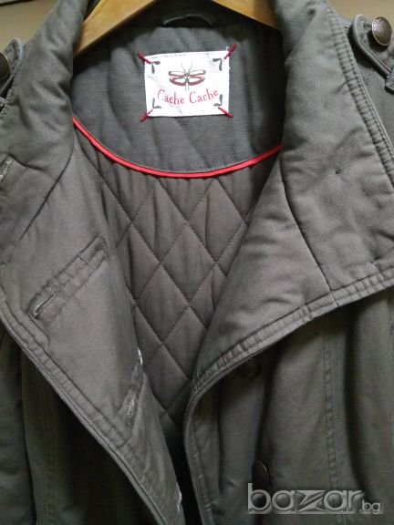 Шуба,тип "парка",в цвят "каки",на Cashe&Cashe., снимка 1