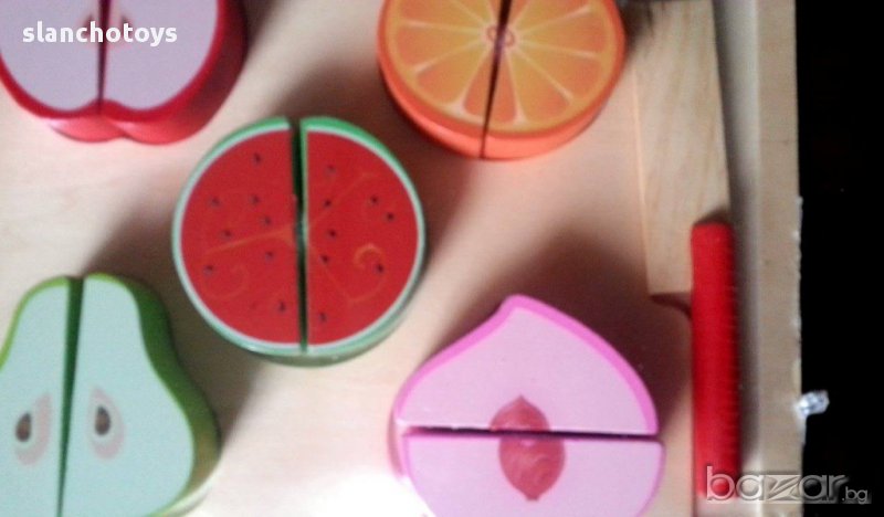 Плодове за рязане,дървени, снимка 1