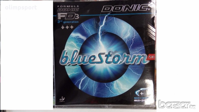 гума за тенис на маса Donic Blue Storm Z3 нова черна,червена, снимка 1