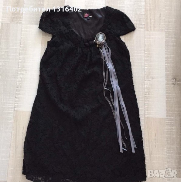 Къса черна рокля,р-р S, снимка 1