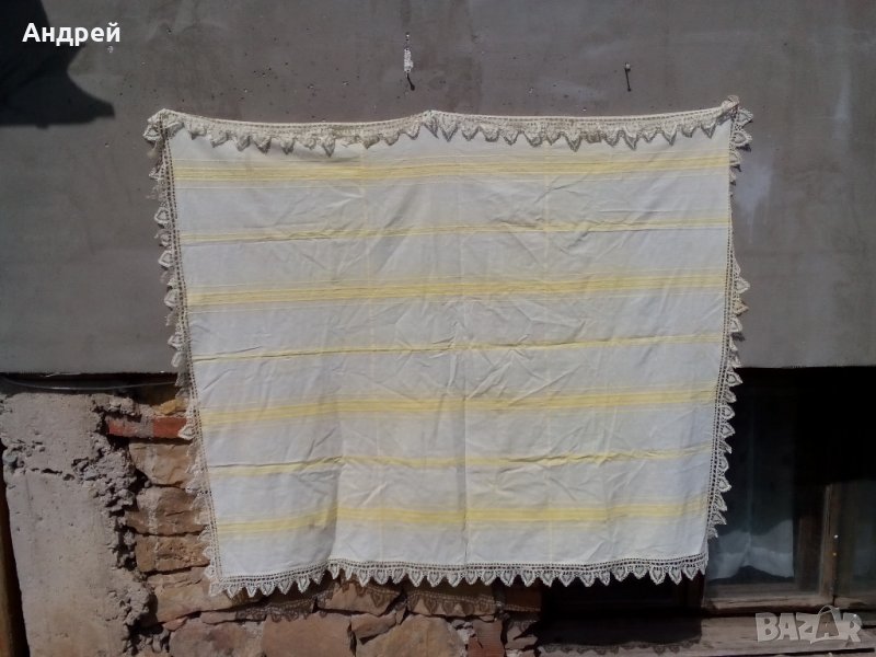 Старинна кенарена покривка, снимка 1