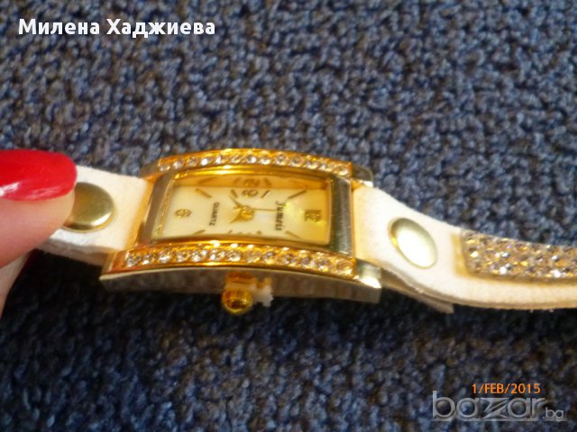 Часовник-гривна, бял, снимка 10 - Дамски - 10145717