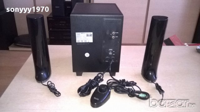 Hercules буфер с усилвател 24х22х17см и 2 колони 24см-от швеицария, снимка 6 - Тонколони - 17934029