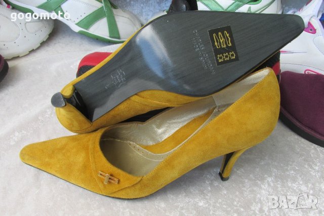 НОВИ луксозни дамски обувки CHARLES JOURDAN, 35- 36, 3х 100% естествена кожа отвън, отвътре и отдолу, снимка 3 - Дамски обувки на ток - 21680308