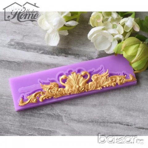 2 декорирани лебеда борд кант молд силиконова форма  украса декор торта фондан шоколад