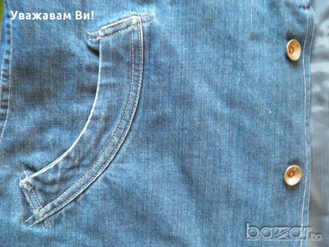 G-star  зимно дънково манто, снимка 9 - Палта, манта - 9867861