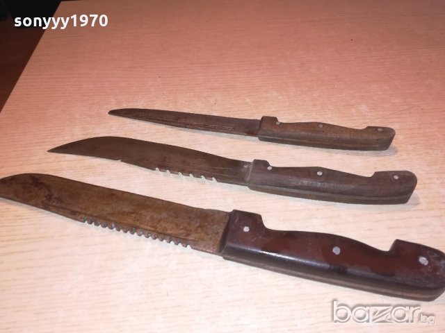 три стари ножа-ретро колекция-37/34/30см, снимка 3 - Колекции - 21073492