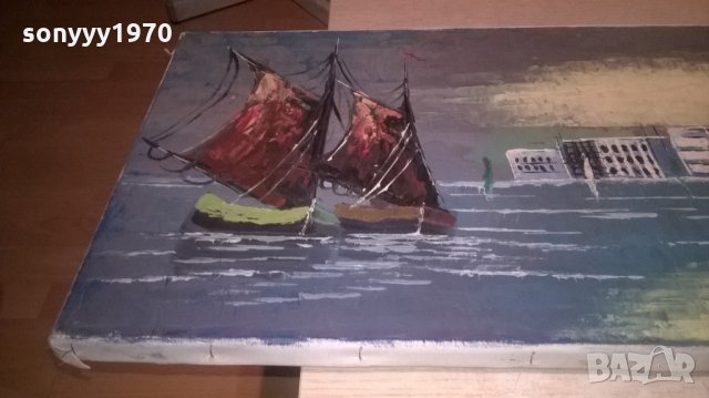 bernad-картина с яхти/море-100х35см-внос швеицария, снимка 14 - Колекции - 26042894