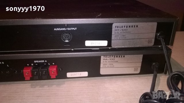 telefunken amplifier+telefunken tuner-внос швеицария, снимка 12 - Ресийвъри, усилватели, смесителни пултове - 21774175