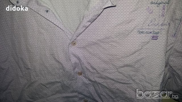 лилава мъжка риза м размер, снимка 3 - Ризи - 20613968