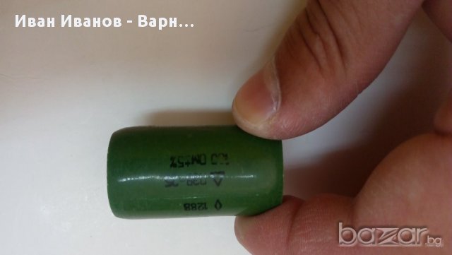 Мощен Руски резистор 100 ома, 25 вата ПЕБ-25 и други мощни резистори , снимка 1