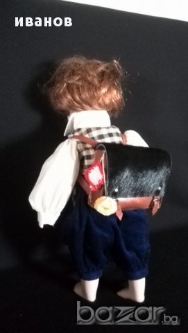 Винтидж кукла-ученик, снимка 5 - Антикварни и старинни предмети - 14386539