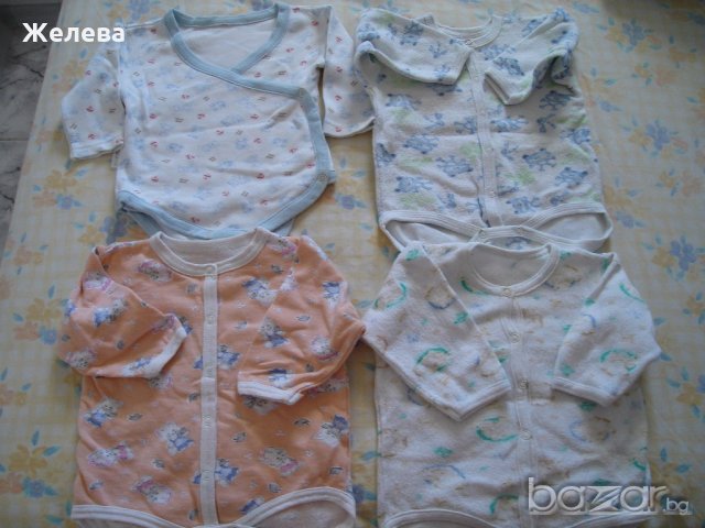 лот бебешки зимни бодита - 8 бр.