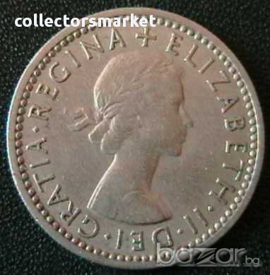 6 пенса 1960, Великобритания, снимка 2 - Нумизматика и бонистика - 8470099