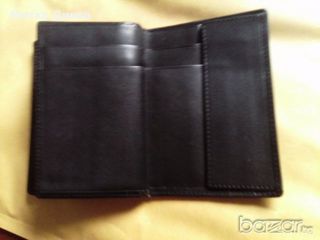 Портфейл черен естествена кожа Андо, снимка 6 - Портфейли, портмонета - 20015858