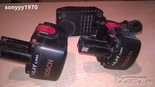 bosch зарядно и две батерии-внос швеицария, снимка 4 - Други инструменти - 19539247