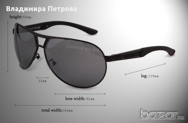 Дизайнерски Слънчеви очила - Black, снимка 4 - Слънчеви и диоптрични очила - 12185948