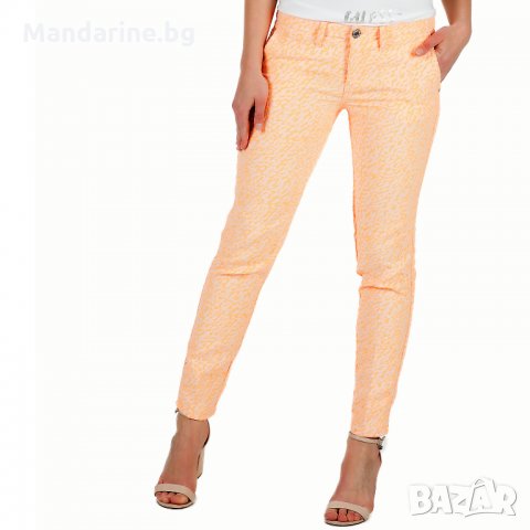 ПРОМО 🍊 GUESS JEANS 🍊 Дамски яркооранжев панталон размер: W26-L31, снимка 7 - Панталони - 25908595