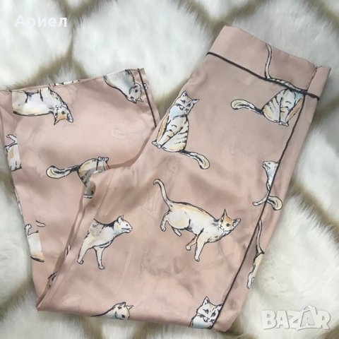Панталон от сатен ZARA, снимка 10 - Панталони - 25316406