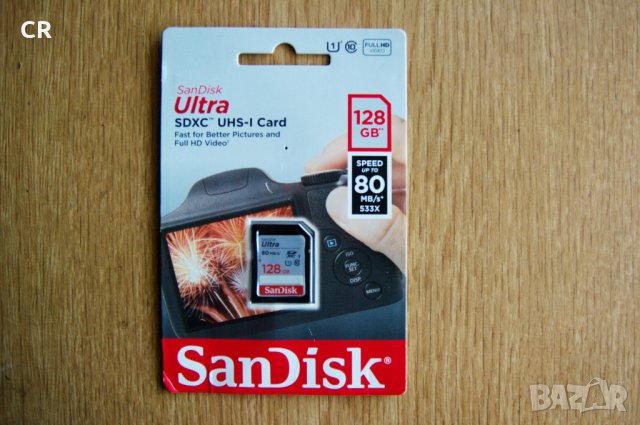 SanDisk Ultra SDXC 128GB 80MB/s UHS-I карта памет