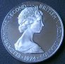 25 цента 1974 PROOF, Британски Вирджински острови, снимка 2