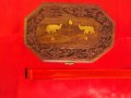 Красива Стара Индийска Кутия за Бижута, снимка 5