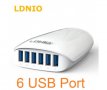 Универсално зарядно за 220V LDNIO DL-A6573 USB 5.4A, снимка 1 - Оригинални батерии - 15491677