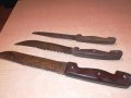 три стари ножа-ретро колекция-37/34/30см, снимка 3