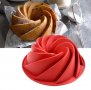 голяма висока спирала силиконова форма тава за направа печене кекс торта желиран сладкиш, снимка 1 - Форми - 17760356