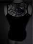 Черен спортен потник с паяк на гърба , снимка 1 - Потници - 18565714