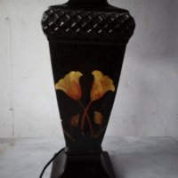 стара нощна лампа от порцелан, снимка 2 - Настолни лампи - 21126671