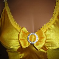 Нов изящен жълт дамски топ / потник, дамско бюстие, корсет, дамска блуза / тениска без ръкави, ръкав, снимка 6 - Корсети, бюстиета, топове - 9015436