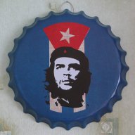 Че Гевара Голяма табела във формата на капачка за бутилка бира кока кола швепс картина стена декор, снимка 1 - Декорация за дома - 13273624