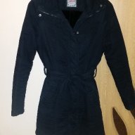 Черно подплатено палто , снимка 1 - Палта, манта - 16038439