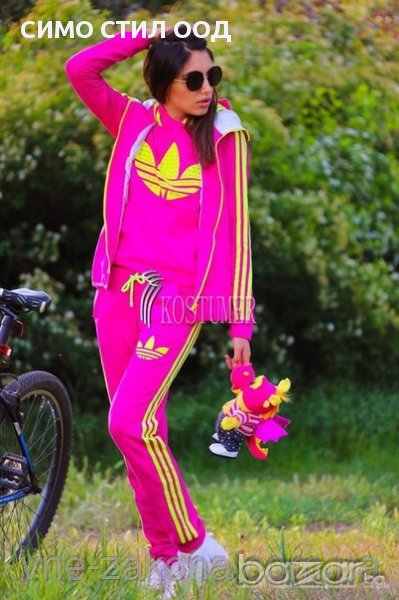 Дамски спортен екип 3 части реплика на адидас, снимка 1