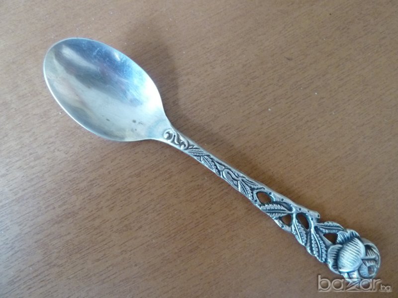 посребрена чаена лъжичка, снимка 1